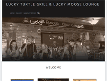 Tablet Screenshot of luckyturtlegrill.com